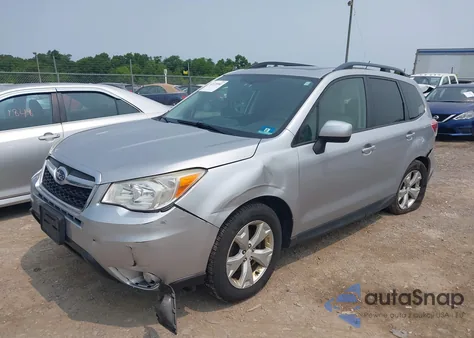 2014 Subaru Forester 2.5I Premium z USA, uszkodzony, nr VIN JF2SJAEC7EH535318